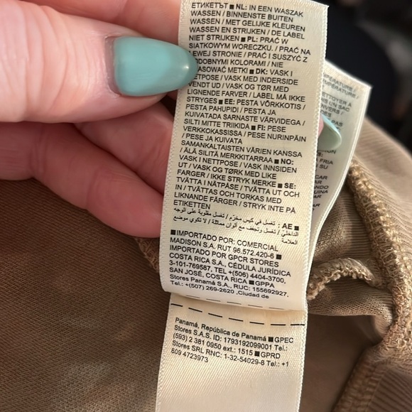 Athleta Sundown Hoodie Sweatshirt Size Small Big Sur Brown Organic Cotton - Picture 13 of 14